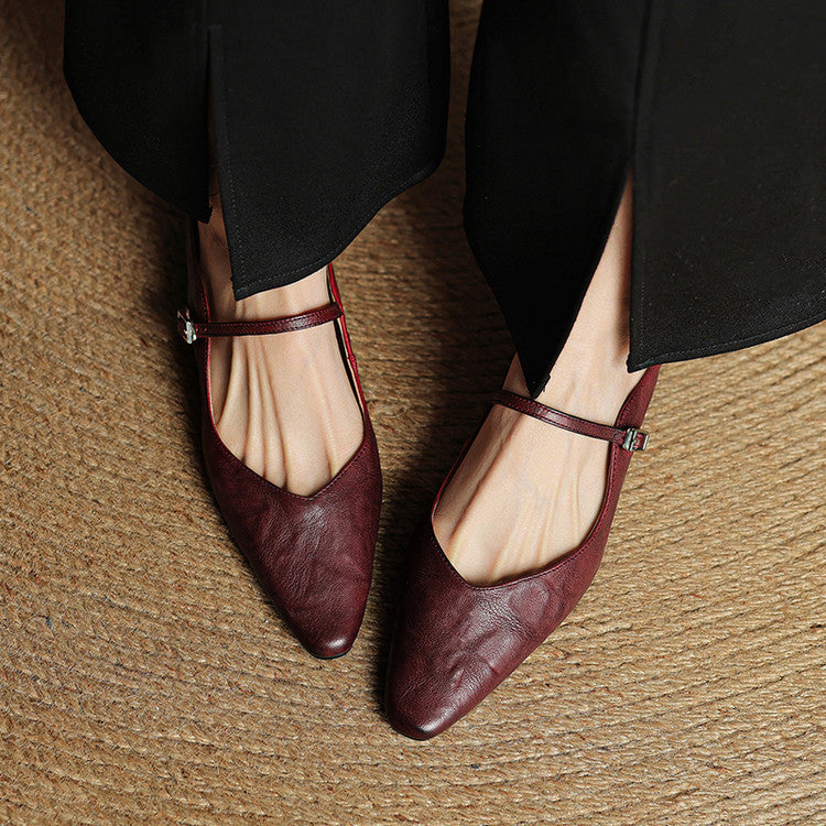Women's mules shoes featuring a padded footbed, crafted from genuine leather, designed for both casual and formal wear with a stylish slip-on design. 8