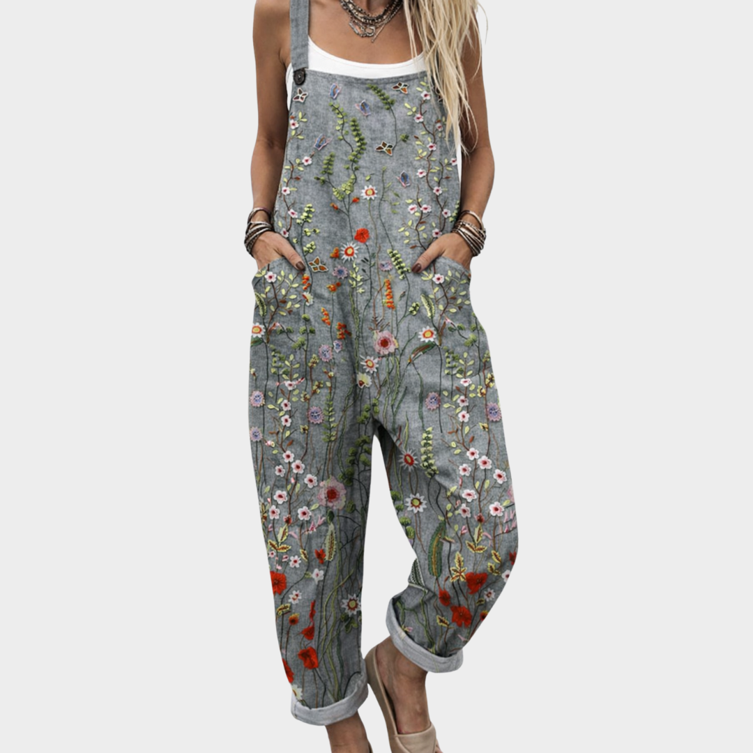 Women's Overalls with Adjustable Straps + Comfortable Loose Fit + Versatile Printed Design + Soft Breathable Fabric 0
