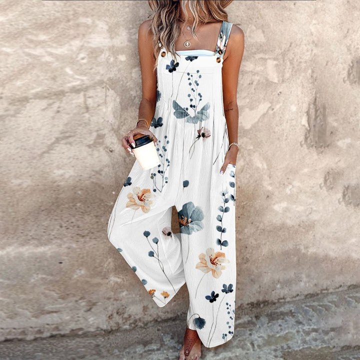 Women's Overalls with Adjustable Straps + Loose Fit Wide Legs + Lightweight Fabric + Casual Everyday Style 1