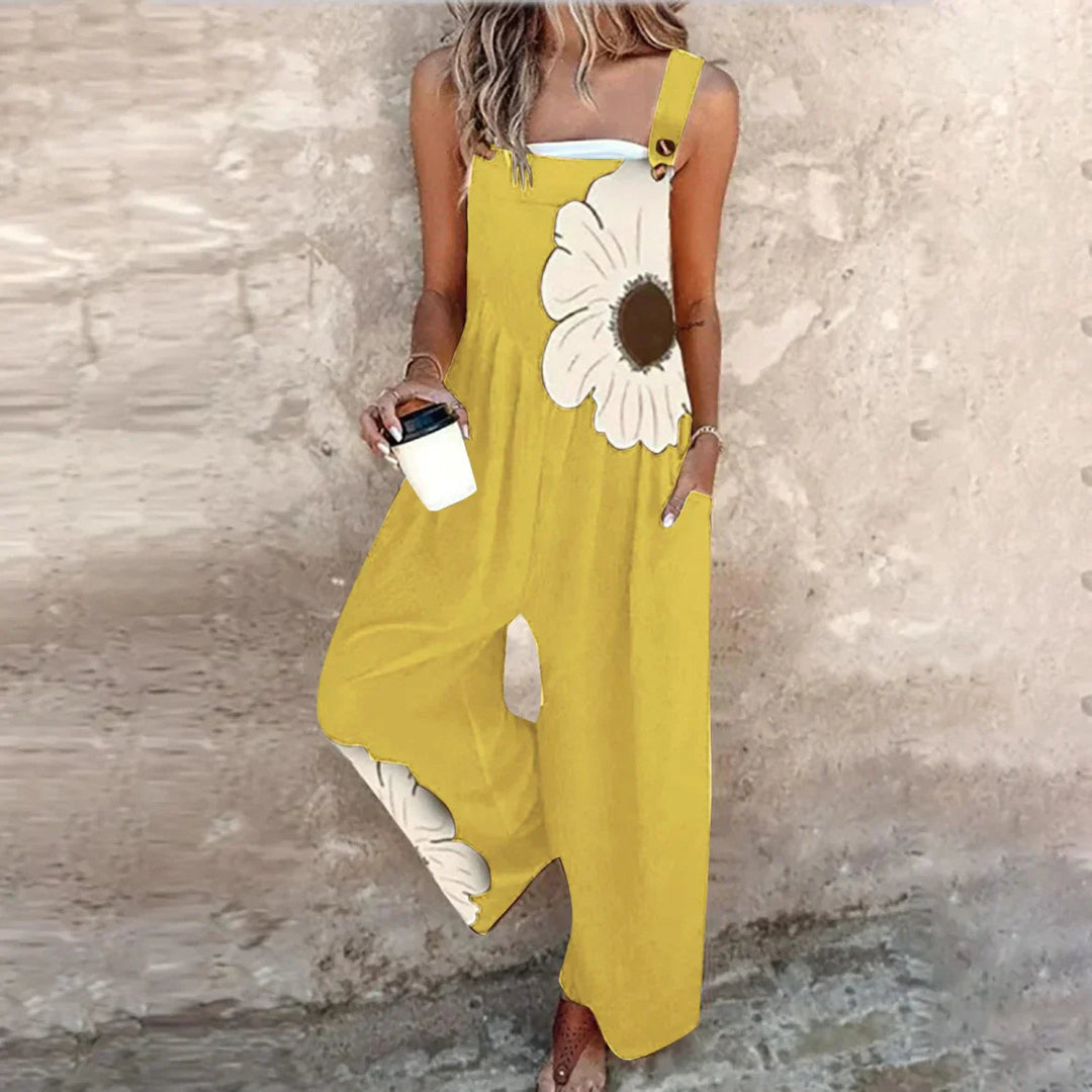 Women's Overalls with Adjustable Straps + Loose Fit Wide Legs + Lightweight Fabric + Casual Everyday Style 2