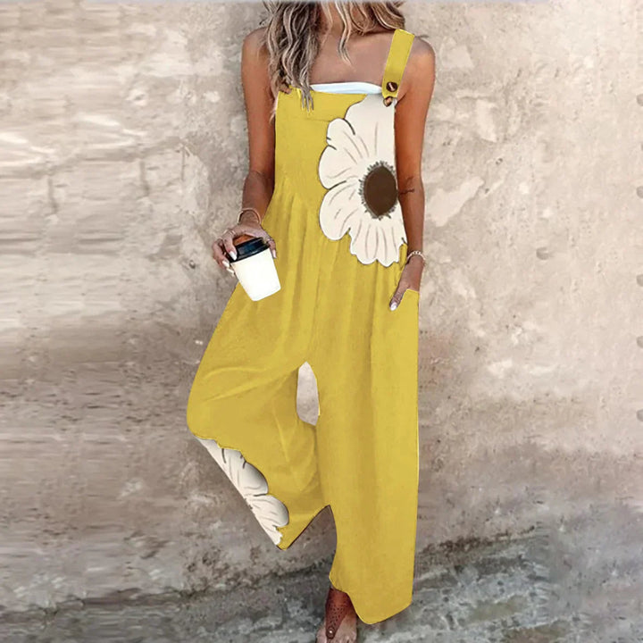 Women's Overalls with Adjustable Straps + Loose Fit Wide Legs + Lightweight Fabric + Casual Everyday Style 2