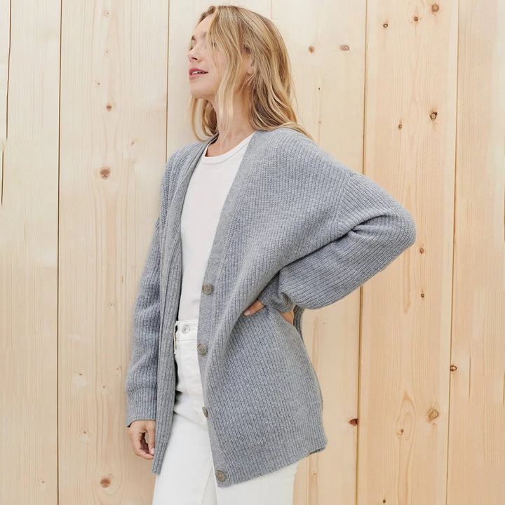 Women's Oversized Cashmere Cardigan with Open Front Design – Luxurious Layering Piece 4