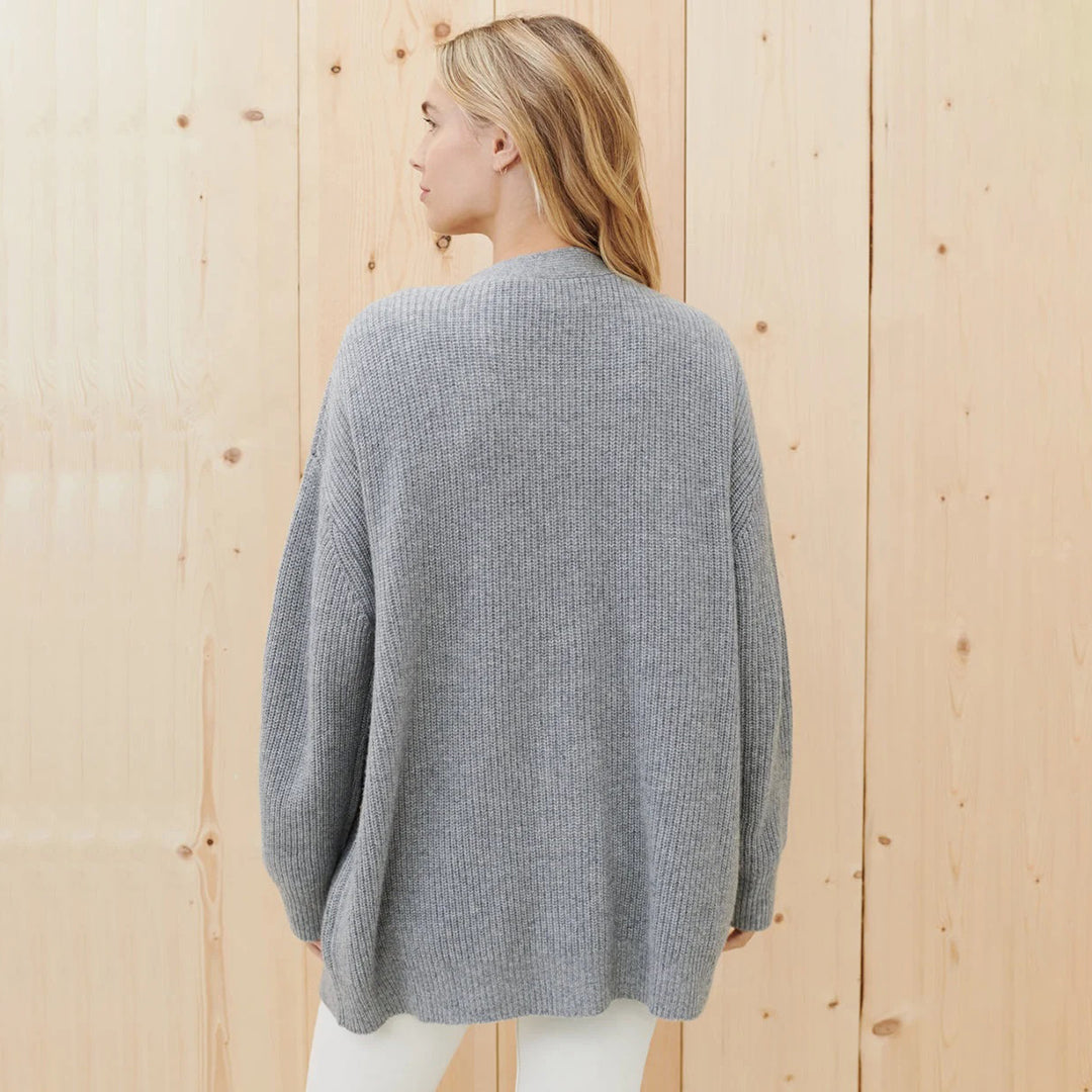 Women's Oversized Cashmere Cardigan with Open Front Design – Luxurious Layering Piece 5