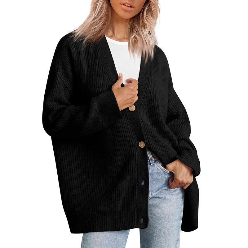 Women's Oversized Cashmere Cardigan with Open Front Design – Luxurious Layering Piece 9