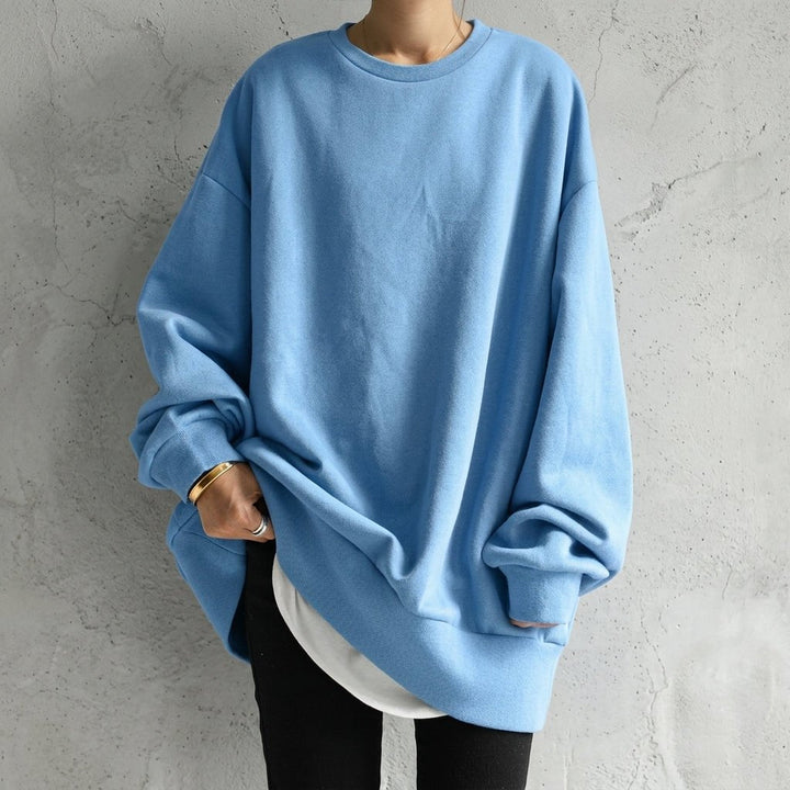 Women's Oversized Sweater Tunic with Long Sleeves – Cozy Drop Shoulder Design for Casual Comfort 3