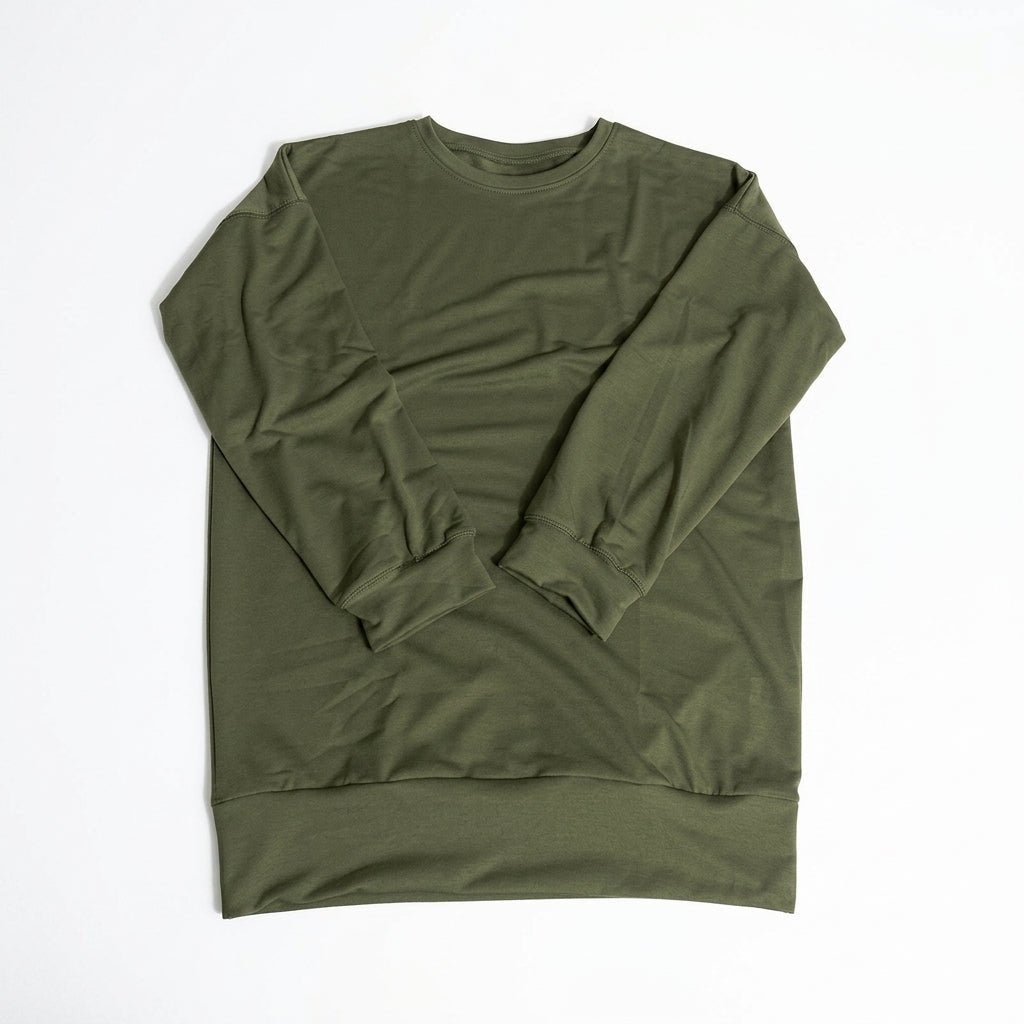 Women's Oversized Sweater Tunic with Long Sleeves – Cozy Drop Shoulder Design for Casual Comfort 5