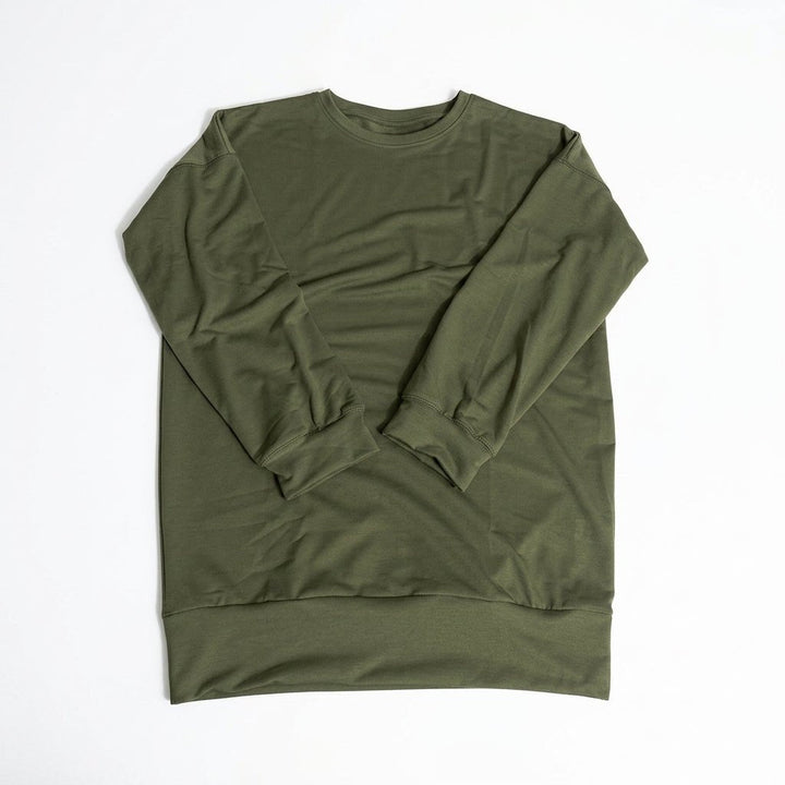Women's Oversized Sweater Tunic with Long Sleeves – Cozy Drop Shoulder Design for Casual Comfort 5