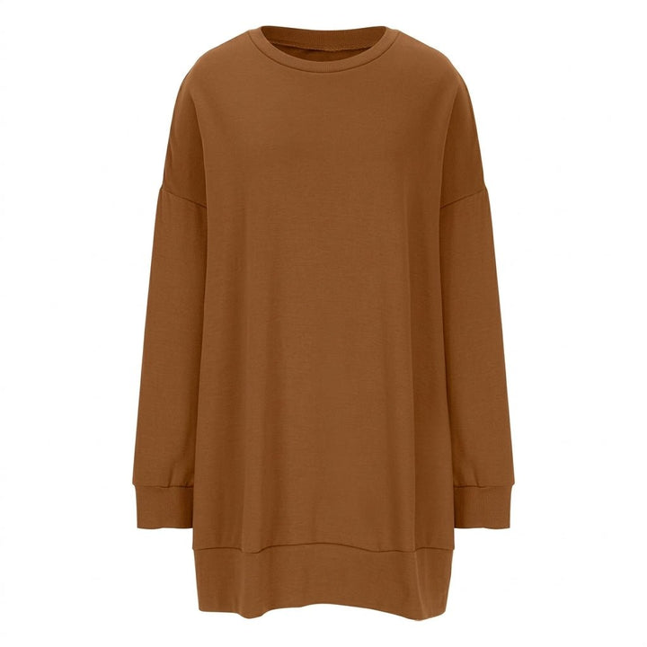 Women's Oversized Sweater Tunic with Long Sleeves – Cozy Drop Shoulder Design for Casual Comfort 8