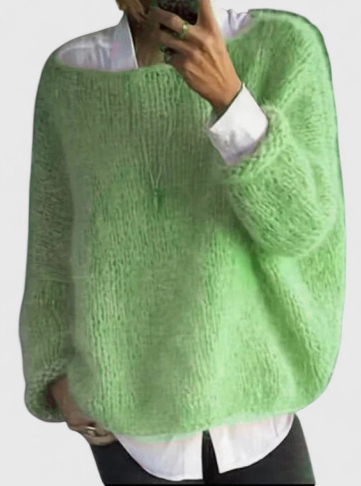 Women's Oversized Sweater in Soft Fabric for Cozy Comfort – Relaxed Fit Casual Style – Available in Pink 2