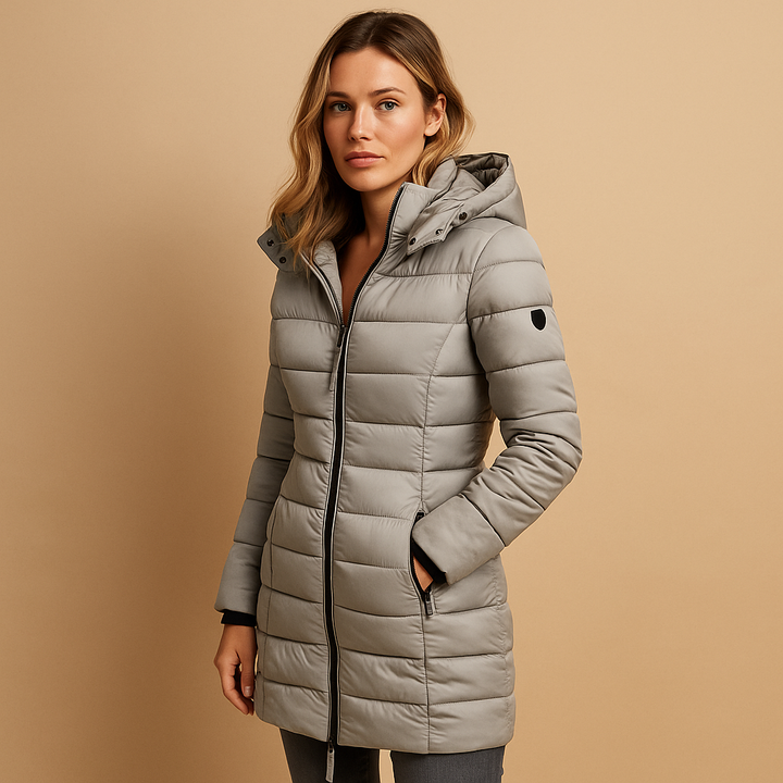 Women's Puffer Jacket with Down Insulation and Quilted Design – Lightweight Casual Winter Coat 1