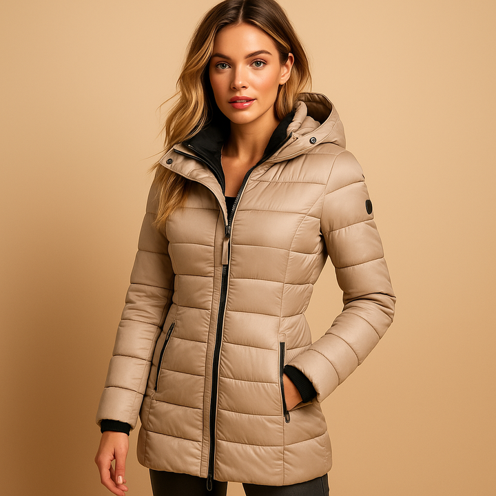 Women's Puffer Jacket with Down Insulation and Quilted Design – Lightweight Casual Winter Coat 2