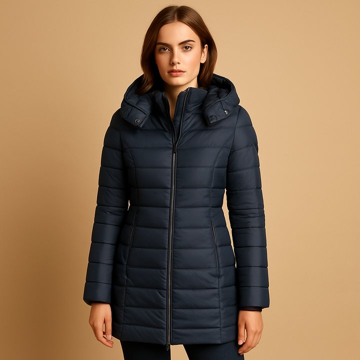 Women's Puffer Jacket with Down Insulation and Quilted Design – Lightweight Casual Winter Coat 3
