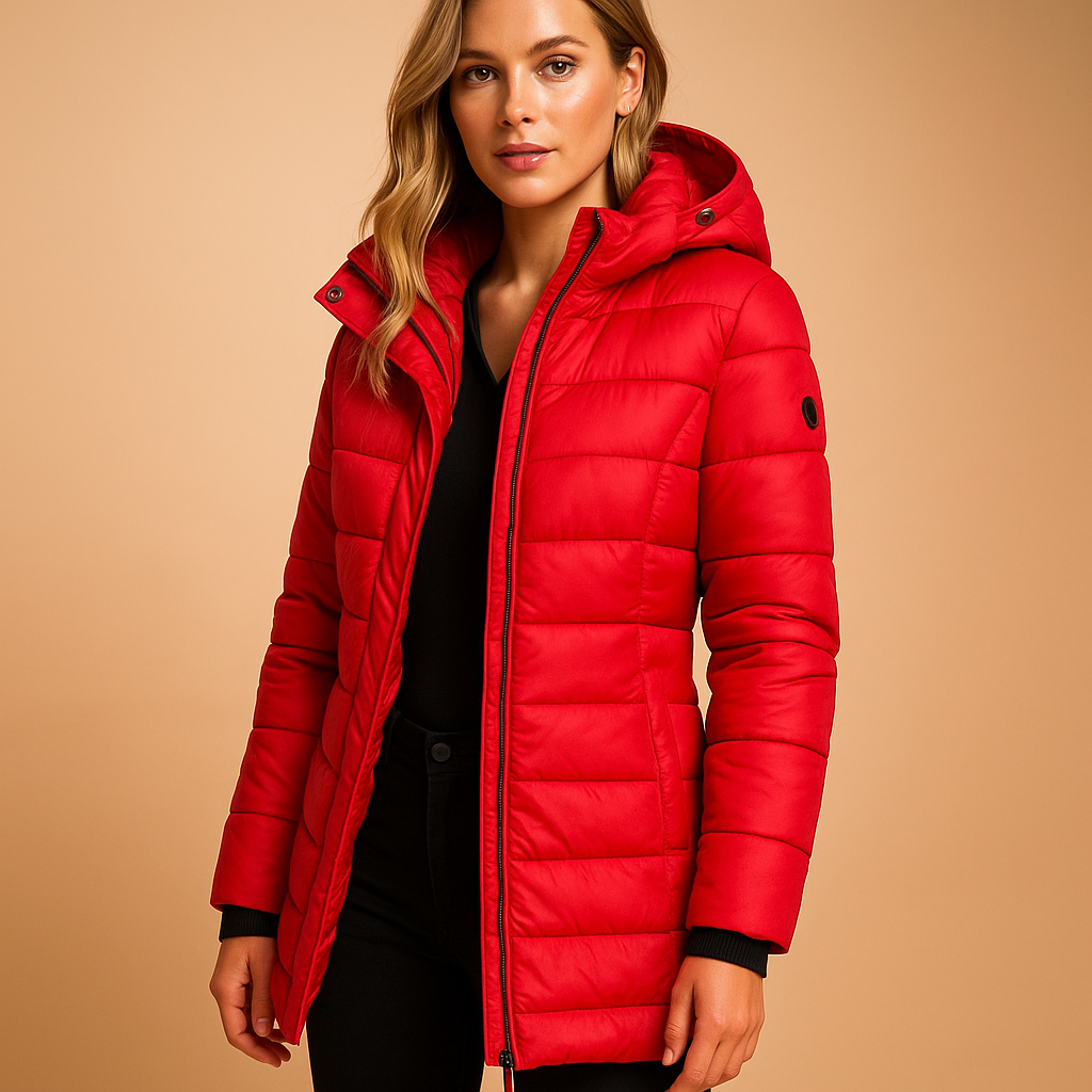Women's Puffer Jacket with Down Insulation and Quilted Design – Lightweight Casual Winter Coat 4