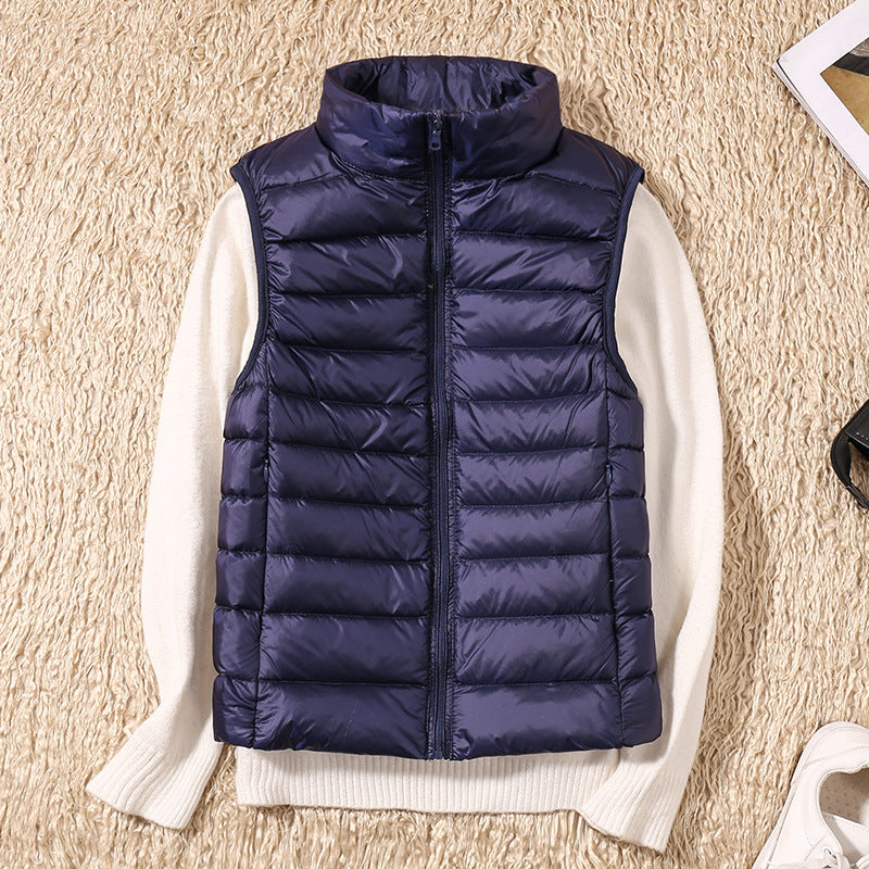 Women's Puffer Vest with Lightweight Insulation and Ergonomic Design – Black Quilted Vest for Versatile Outdoor Wear 1