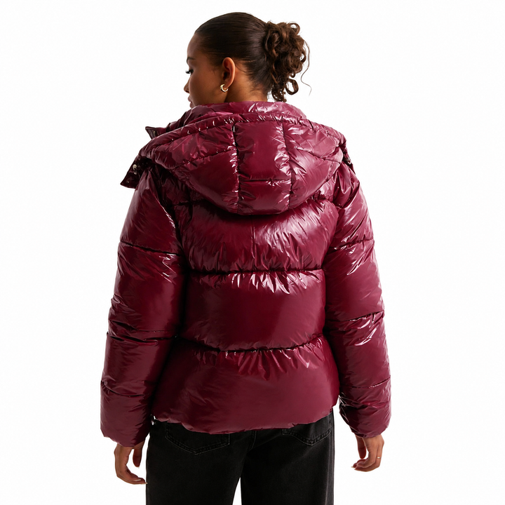 Women's Quilted Jacket with Removable Hood and Water-Repellent Fabric – Modern Design for Winter Coats Women 2