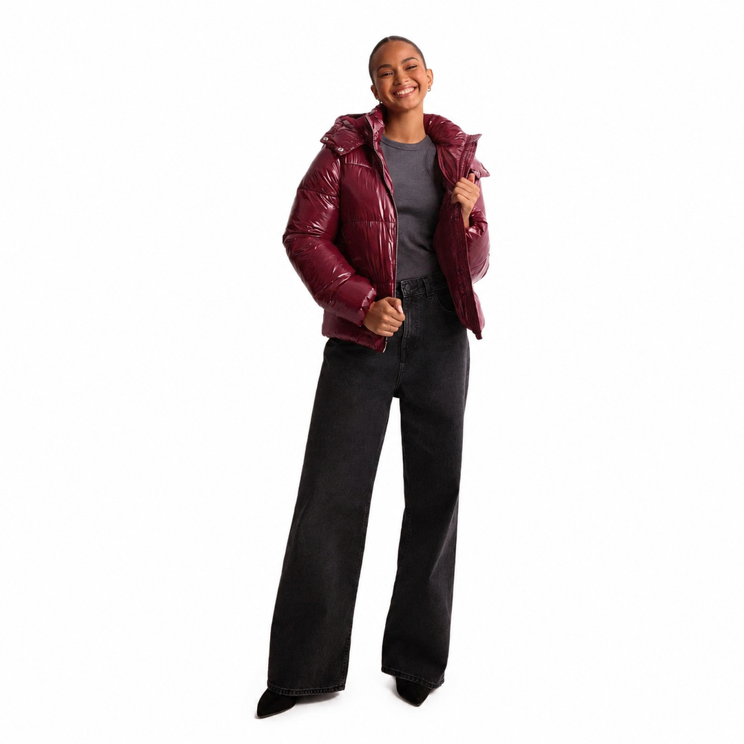 Women's Quilted Jacket with Removable Hood and Water-Repellent Fabric – Modern Design for Winter Coats Women 5