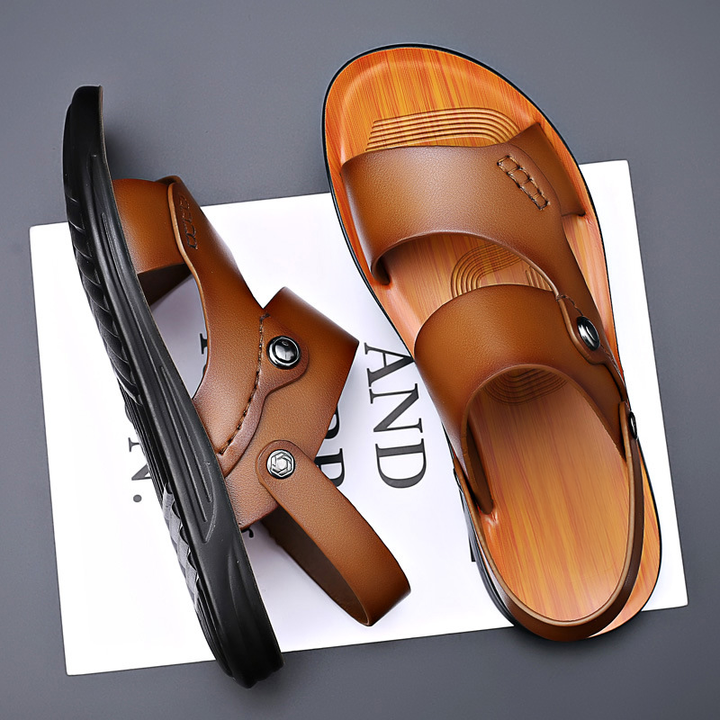 Women's sandals featuring a padded insole, crafted from lightweight vegan leather, designed for everyday comfort and style. 7