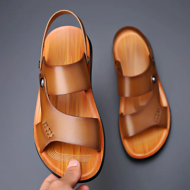 Women's sandals featuring a padded insole, crafted from lightweight vegan leather, designed for everyday comfort and style. 8
