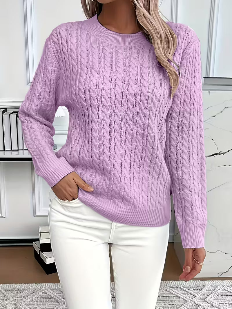 Women's Sweater for Cozy Everyday Wear – Minimalist Lightweight Design in Green 8