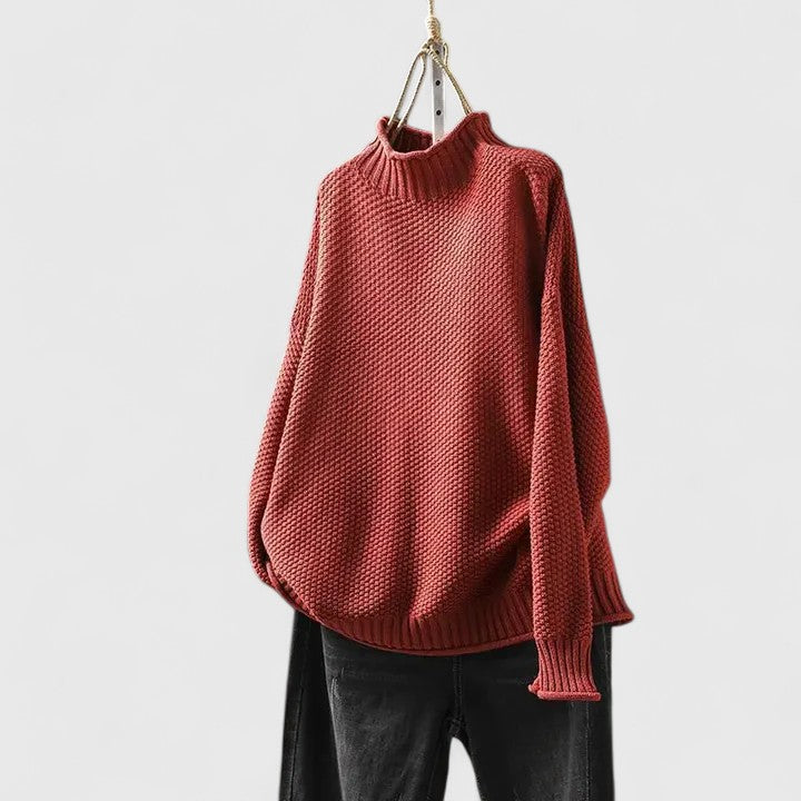 Women's Sweater with Cozy Knit Design – Soft Versatile Pullover for Winter Comfort 0
