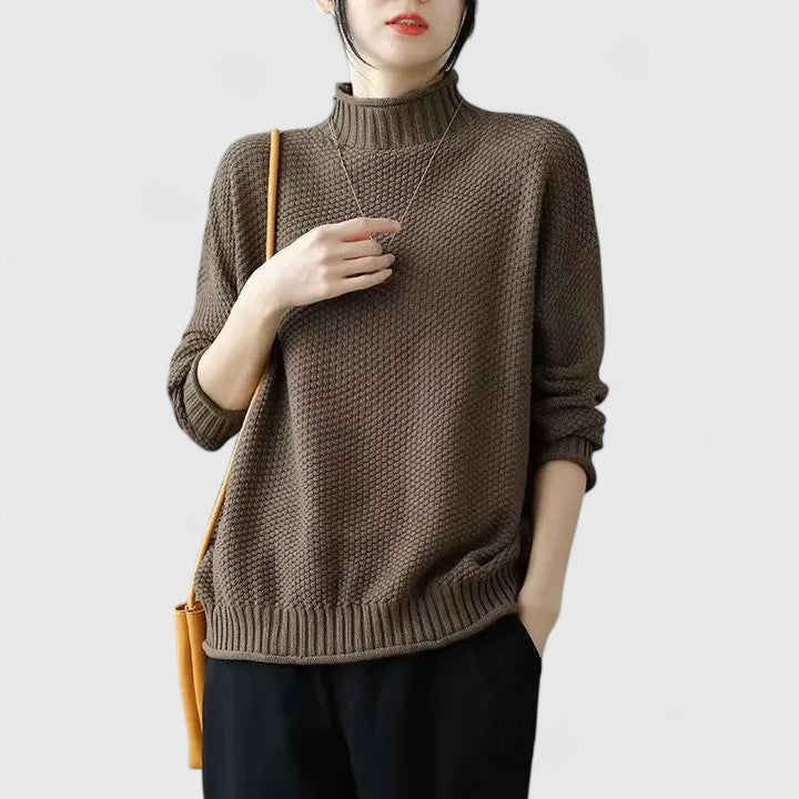 Women's Sweater with Cozy Knit Design – Soft Versatile Pullover for Winter Comfort 2