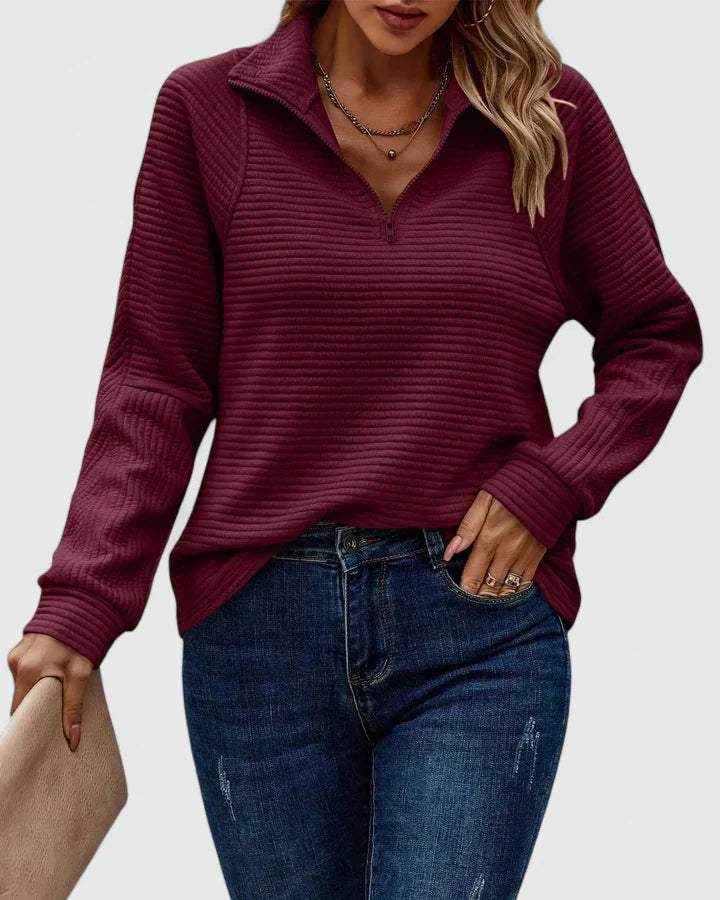 Women's Sweater with Flattering Fit and Soft Comfort – Elegant Timeless Design in Pink 4