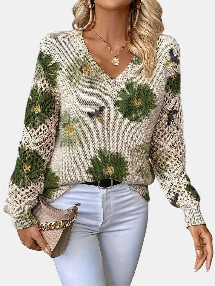 Women's Sweater with Modern Silhouette – Cozy All-Season Layering Essential in Blue 9
