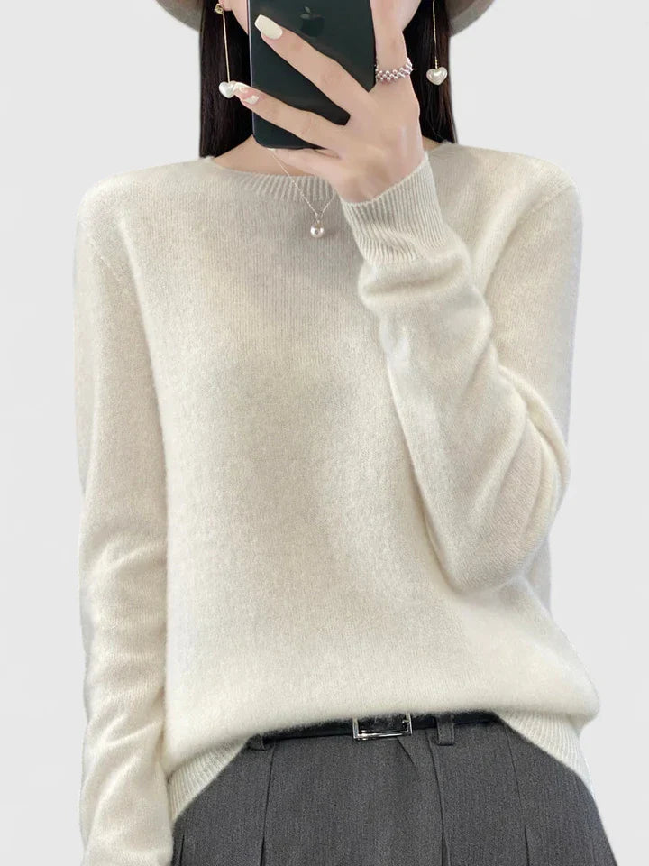 Women's Sweater with Relaxed Fit and Soft Warm Material – Versatile Turquoise Cozy Essential 10