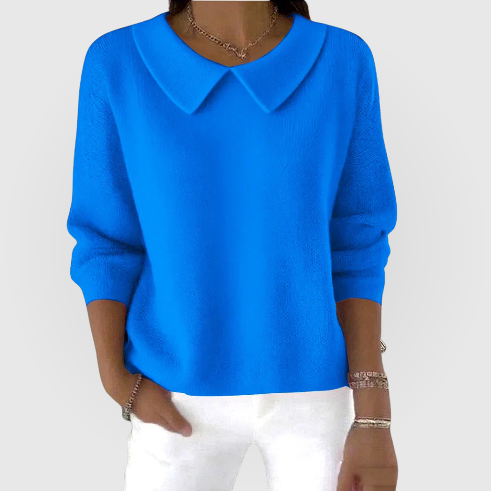 Women's Sweater with Relaxed Fit and Timeless Design – Comfortable Green Everyday Wear 1