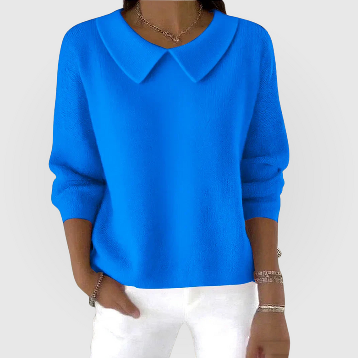 Women's Sweater with Relaxed Fit and Timeless Design – Comfortable Green Everyday Wear 1