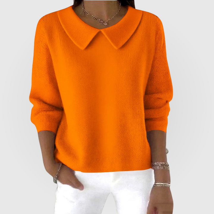 Women's Sweater with Relaxed Fit and Timeless Design – Comfortable Green Everyday Wear 3