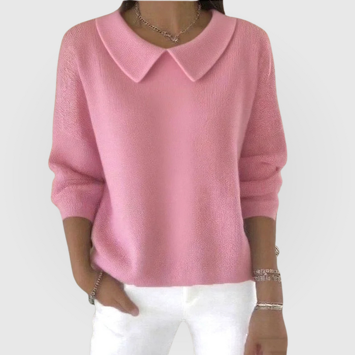Women's Sweater with Relaxed Fit and Timeless Design – Comfortable Green Everyday Wear 4