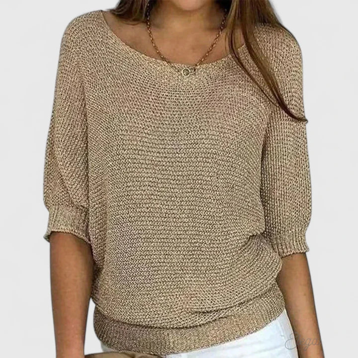Women's Sweater with Soft Comfort and Timeless Design – Versatile Green Knit for Everyday Wear 1