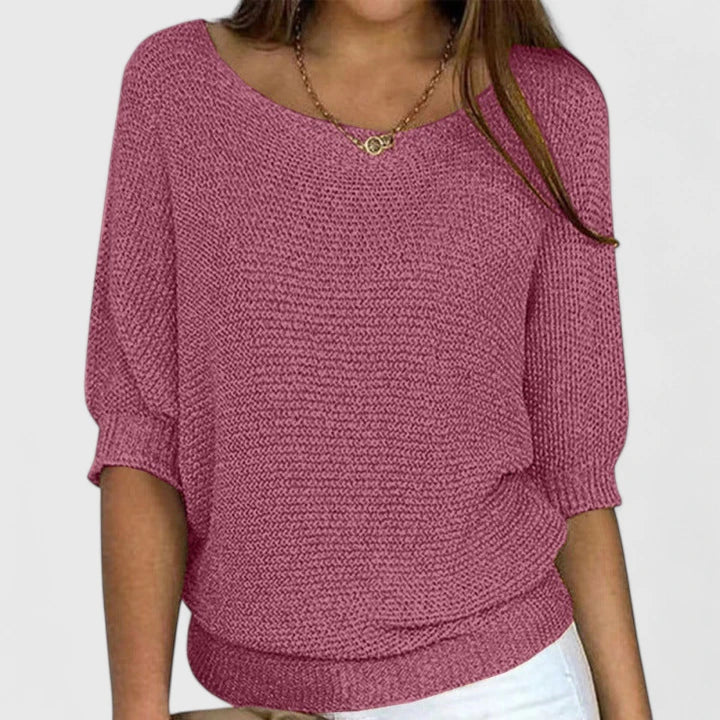Women's Sweater with Soft Comfort and Timeless Design – Versatile Green Knit for Everyday Wear 2