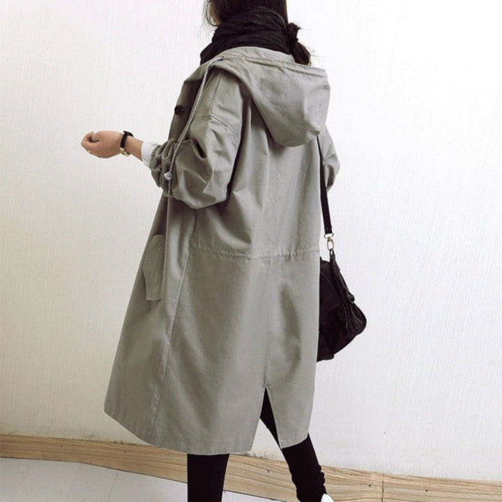 Women's Waterproof Rain Jacket with Adjustable Hood – Lightweight Modern Outdoor Outerwear 6