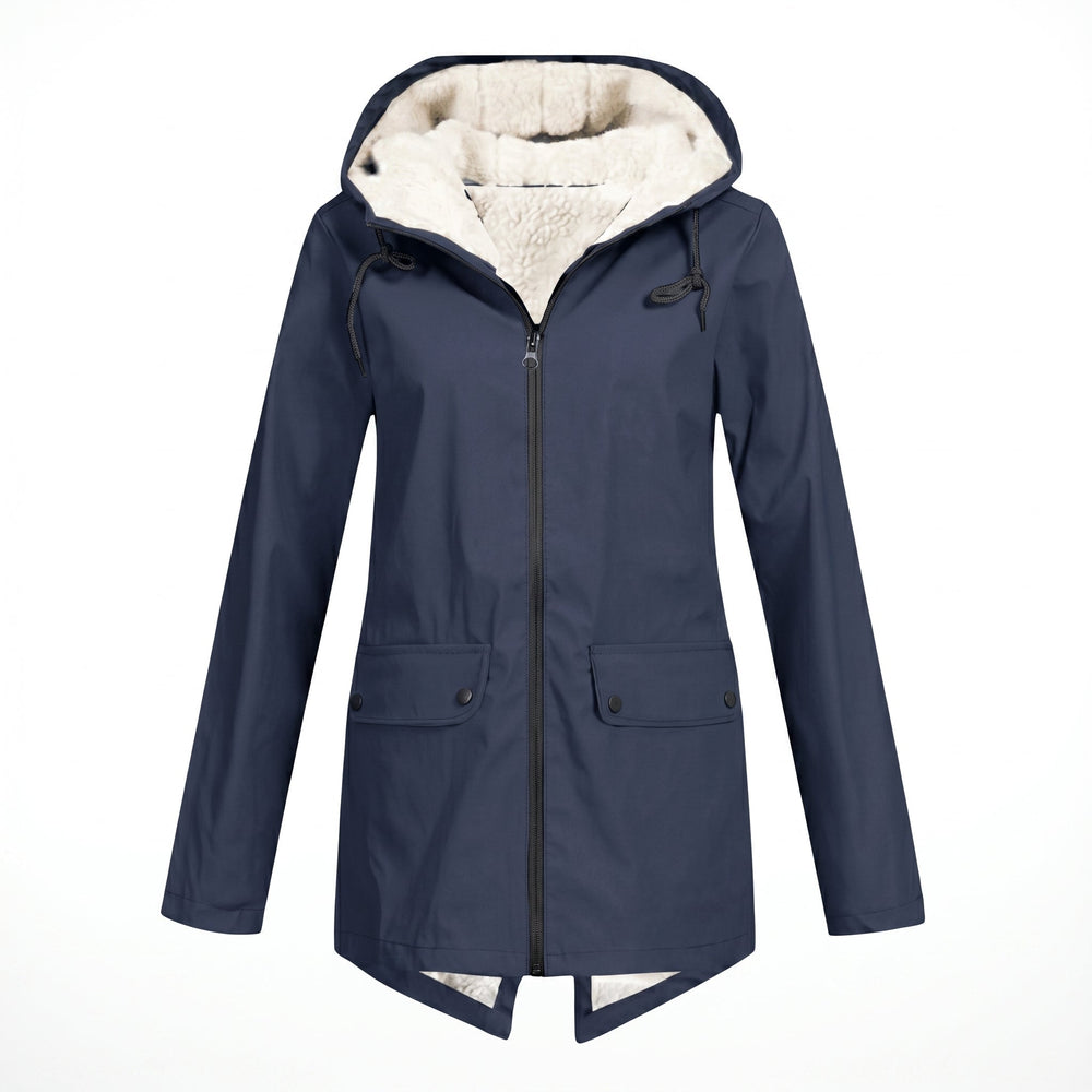Women's Waterproof Rain Jacket with Adjustable Hood – Windproof Breathable Design for Everyday Wear 1