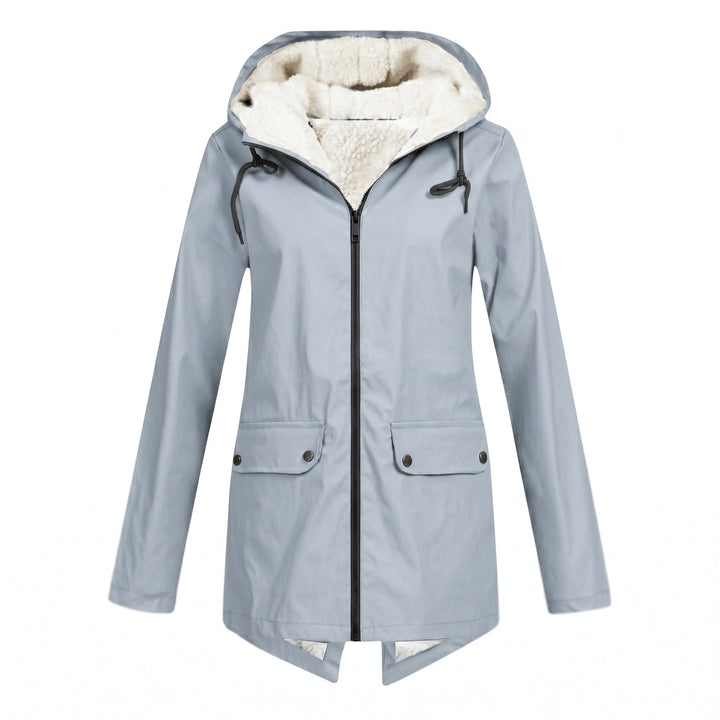 Women's Waterproof Rain Jacket with Adjustable Hood – Windproof Breathable Design for Everyday Wear 2