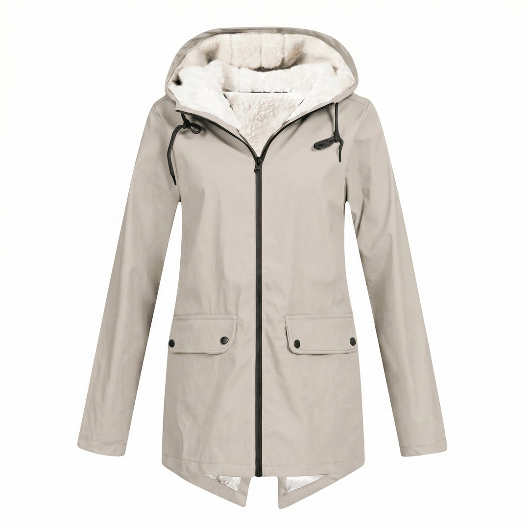 Women's Waterproof Rain Jacket with Adjustable Hood – Windproof Breathable Design for Everyday Wear 3