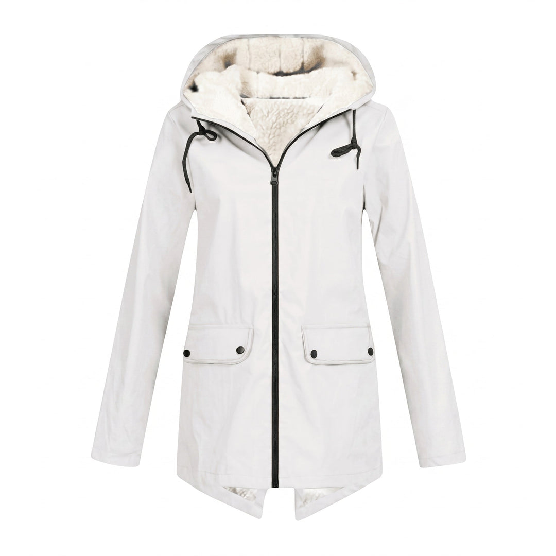 Women's Waterproof Rain Jacket with Adjustable Hood – Windproof Breathable Design for Everyday Wear 6