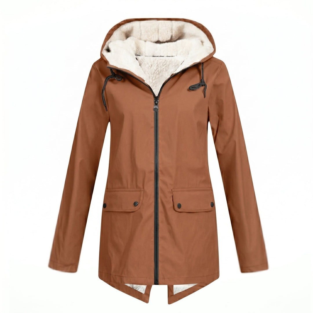 Women's Waterproof Rain Jacket with Adjustable Hood – Windproof Breathable Design for Everyday Wear 7