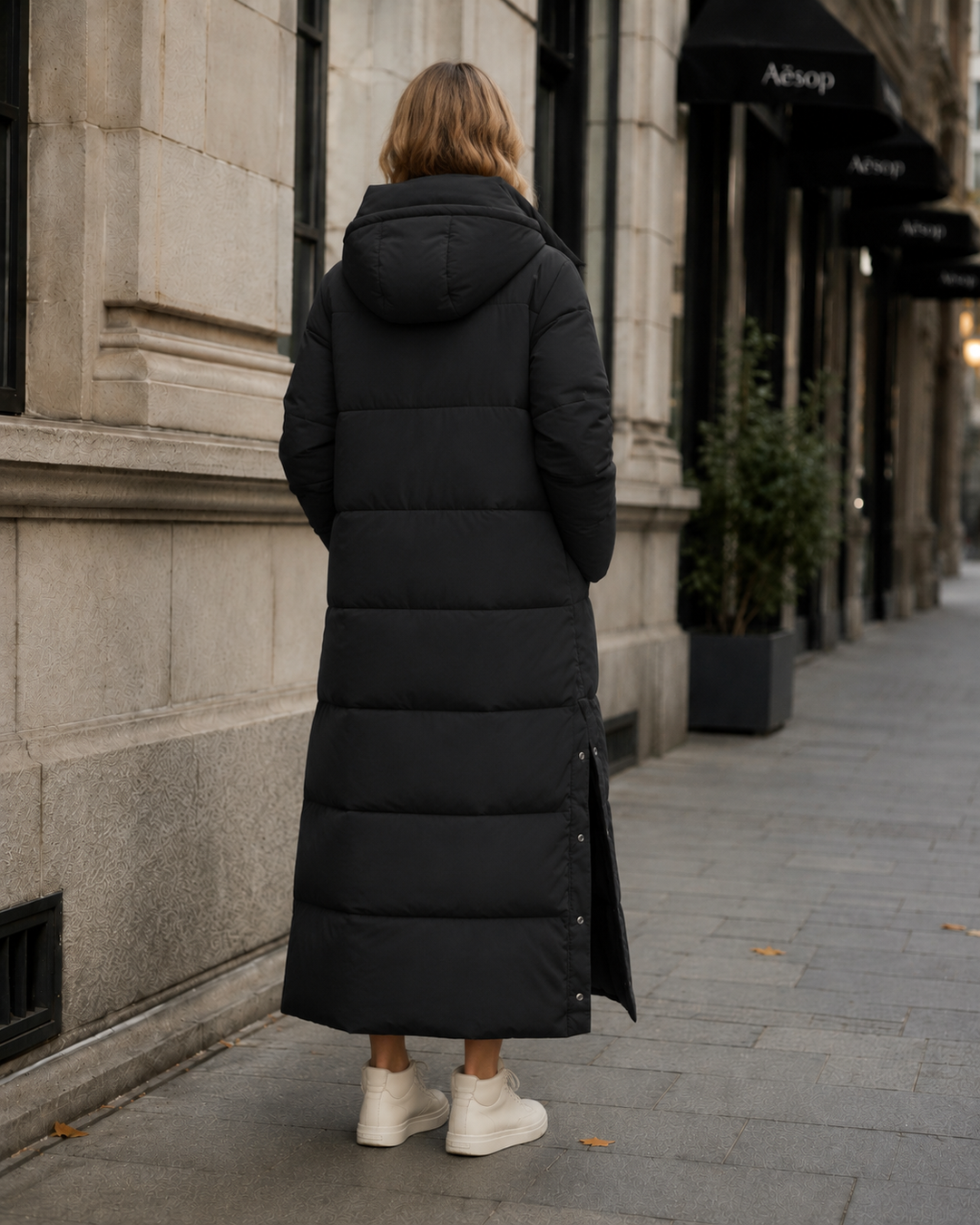 Women's Windproof Winter Jacket with Extended Length and Relaxed Fit – Durable Cold-Weather Coat 4