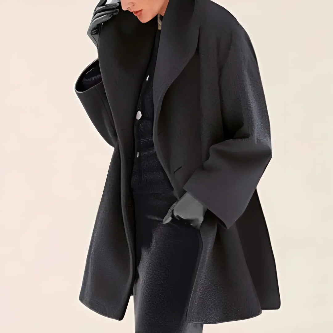 Women's Winter Coat with Relaxed Fit and Elegant Silhouette – Longline Polyester Blend Winter Jacket 8