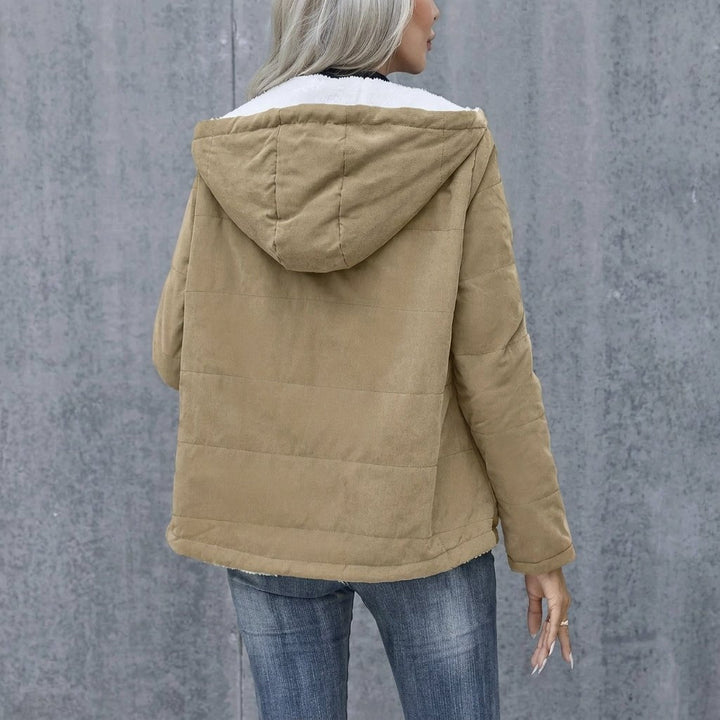 Women's Winter Jacket with Plush Lining and Structured Hood – Zip-Up Design for Cold Weather 2