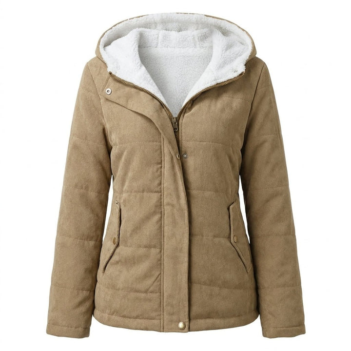 Women's Winter Jacket with Plush Lining and Structured Hood – Zip-Up Design for Cold Weather 3