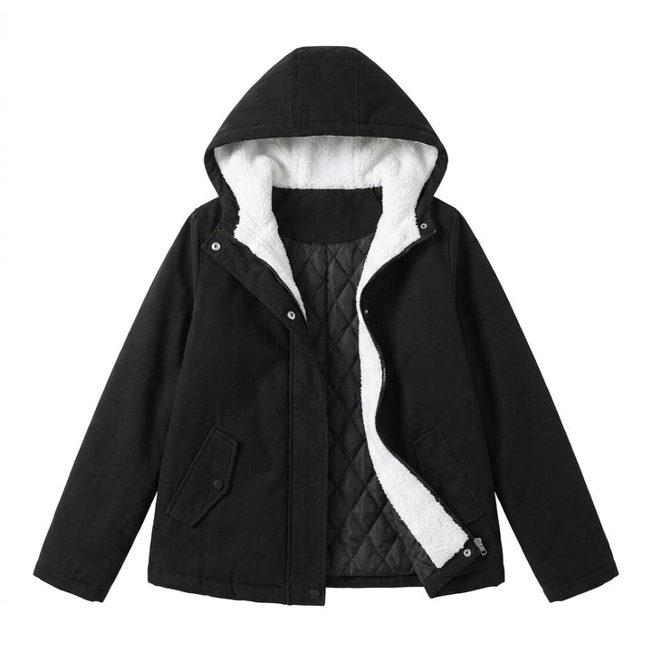 Women's Winter Jacket with Plush Lining and Structured Hood – Zip-Up Design for Cold Weather 8