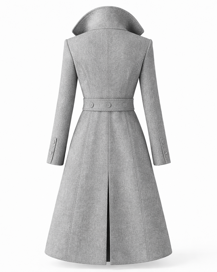 Women's Wool Coat with Classic Folded Collar – Tailored Winter Outerwear for Versatile Styling 8