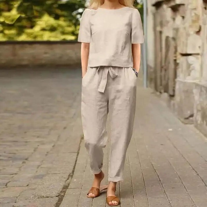 Womens Lounge Set in Soft Fabric for Summer Relaxation – Lightweight and Breathable Loungewear 2