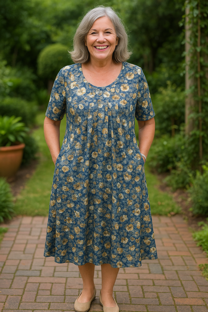 Womens Midi Dress with Breathable Stretch Fabric – Elegant Layered A-Line Dress for Wedding Guests and Summer Events 3