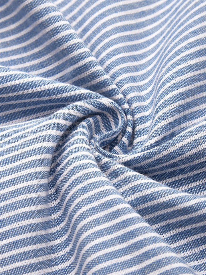 Womens Striped Summer Dress with Flattering Fit and Breathable Fabric – Midi Length Casual Wear 1